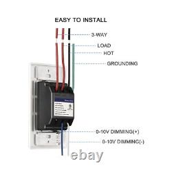 0-10V LED Dimmer Switch, Low Voltage Dimmer Switch for Dimmable LED Lights, C