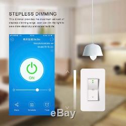 1/3/5 PCS Smart Wall Dimmer Wirless Wifi Light Switch Work With Alexa Google IFTTT