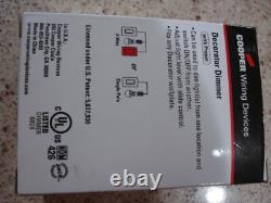 1- Cooper Lighting DAL06P-C1 Devine Decor Dimmer 600w Single or 3-way White