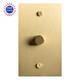 1 Gang Solid Brass Rotary Dimmer Switch Satin Finish Led Select 120v Wall Mount