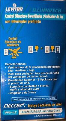 (10) Decora Illumatech 3-Way Quiet Fan Speed Control IPF01-1LZ CASE OF TEN