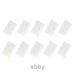 10 PCS 0-10V LED Dimmer Switch White Single-Pole or 3-Way Low Voltage Switch
