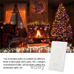 10 PCS 0-10V LED Dimmer Switch White Single-Pole or 3-Way Low Voltage Switch