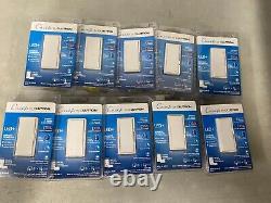 10 PCS Caseta Lutron DIVA SMART DIMMER DVRF-6L-WH-R LED+ Advanced Technology