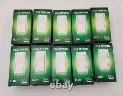 (10 PCS) LUTRON DVCL-153-WH Single 3-Way 150W CFL LED 600W Diva Dimmer White NEW