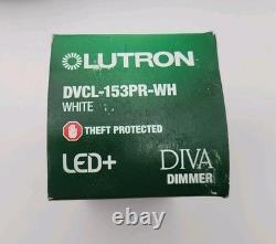 (10 PCS) LUTRON DVCL-153-WH Single 3-Way 150W CFL LED 600W Diva Dimmer White NEW