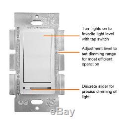 10 Pack 150W LED and CFL/600W Incandescent Wall Light Switch Slide Dimmer Switch