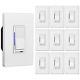 10 Pack Bestten Digital Dimmer Light Switch With Led Indicator, Horizontal Or