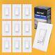 10 Pack Bestten Digital Dimmer Light Switch With Led Indicator, Horizontal Or