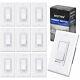 10 Pack Bestten Dimmer Light Switch Single-pole Or 3-way 120v Compatible With