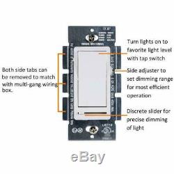 10 Pack BESTTEN Dimmer Light Switch, Universal Lighting Control, Single Pole o