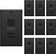 10 Pack Bestten Dimmer Wall Light Switch Compatible With 10 Pack 2. Black