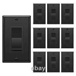 10 Pack BESTTEN Dimmer Wall Light Switch Compatible with Dimmable LED CFL