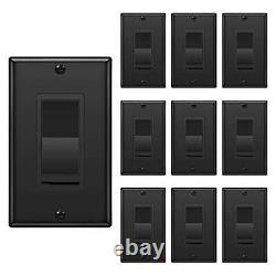 10 Pack BESTTEN Dimmer Wall Light Switch, Compatible with Dimmable LED, CFL