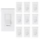 10 Pack Cloudy Bay 3-way/single Pole Dimmer Electrical Light Switch For 150w