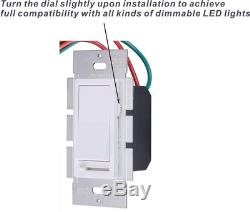 10 Pack Cloudy Bay 3-Way/Single Pole Dimmer Electrical Light Switch for 150W L