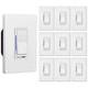 10 Pack Digital Dimmer Light Switch With Led Indicator, Single Pole Or 3-wa