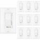 10 Pack Dimmer Light Switch, Single-pole Or 3-way, 120v, Compatible With Led, Ul