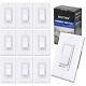 10 Pack Dimmer Light Switch, Single-pole Or 3-way, 120v, Compatible 1. White