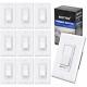 10 Pack Dimmer Light Switch, Single-pole Or 3-way Dimmer Switches, 120v, Compati