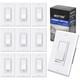 10 Pack Dimmer Light Switch, Single-pole Or 3-way Dimmer Switches, 120v, With