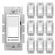 10 Pack Dimmer Light Switch, Single Pole Or 3-way, Slide Dimmer Switches, Com