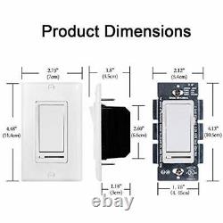 10 Pack Dimmer Light Switch, Universal Lighting Control, Single Pole Or 3 Way
