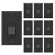 10 Pack Dimmer Wall Light Switch, Compatible With Dimmable Led, Cfl, Incandes