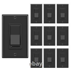 10 Pack Dimmer Wall Light Switch, Compatible with Dimmable LED, CFL, Incandescen 10 Pack Dimmer Wall Light Switch, Compatible with Dimmable LED, CFL, Incandescen