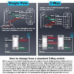 10 Pack Super Slim Digital Dimmer Switch with MCU Smart-Chip Technology Offer