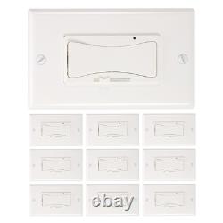 10 Pcs White Dimmer Switch for Dimmable LED Lights 0-10V Single-Pole