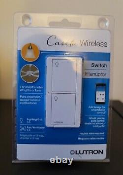 10 QTY Lutron Caseta Wireless Multi-Location In-Wall Neutral Switch