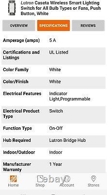 10 QTY Lutron Caseta Wireless Multi-Location In-Wall Neutral Switch