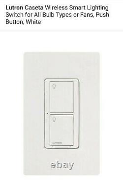 10 QTY Lutron Caseta Wireless Multi-Location In-Wall Neutral Switch