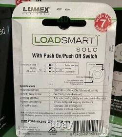 10 X LUMEX LoadSmartT Solo Switched Digital Dimmer PUSH ON/OFF 450W LT1DS450LSWE