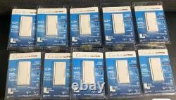 10 pk Lutron Caseta Diva Smart Dimmer Light Switch White DVRF-6L-WH-R