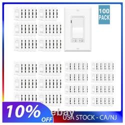 100PK 3Way Dimmer Light Switch for 150W LED CFL Light, 600W Incandescent, 15A 120V