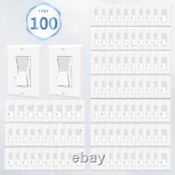 100PK Decora Dimmer Light Switch Single Pole / 3-Way LED / Incandescent / CFL