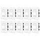 10pk 3-way Dimmer Switch For Led/ Cfl Lights 15a 120v 600w Halogen/incandescent