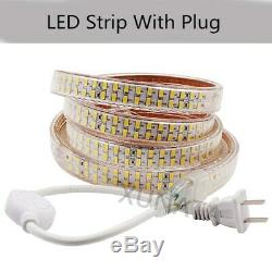 110V 240LEDs/m 5730 SMD LED Strip Light Dimmable Flexible Wire Rope Waterproof