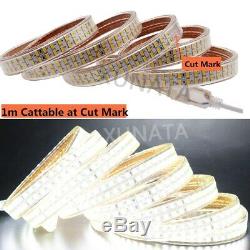 110V 240LEDs/m 5730 SMD LED Strip Light Dimmable Flexible Wire Rope Waterproof