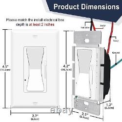 12× LED Dimmer Switches 150W Dimmable LED/CFL/600W Incandescent or Halogen Bulbs