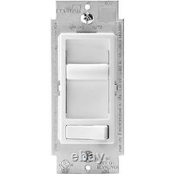 12-Leviton White Single Pole 3-Way Universal Slide Dimmer Switch R62-06674-P0W