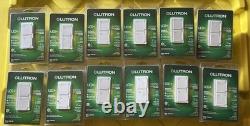 12 Lutron MACL-LFQH-WH Maestro Fan Control and Light Switch Dimmer White NEW