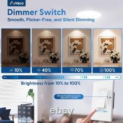12 Pack Light Dimmer Switch, No Neutral Wire, Single Pole or 3-Way, for Dimma