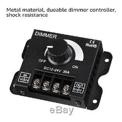 12 Pack PWM Dimming Controller for LED Strip Light, Dimmer Knob ON/OFF Switch