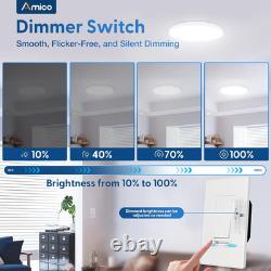 12 Pack Slide Dimmer Switch, Single-Pole or 3-Way, for Dimmable LED Lights 150W