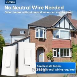 12 Pack Slide Dimmer Switch, Single-Pole or 3-Way, for Dimmable LED Lights 150W