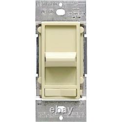 12 Pk Leviton Ivory 3-Way 600W 120V Slide Dimmer Light Switch C31-06633-PLI