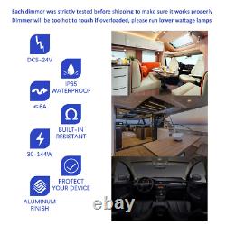 12 Volt DC Dimmer Switch PWM LED RV Lights Interior 5-24 Volts LED Ceiling Dome